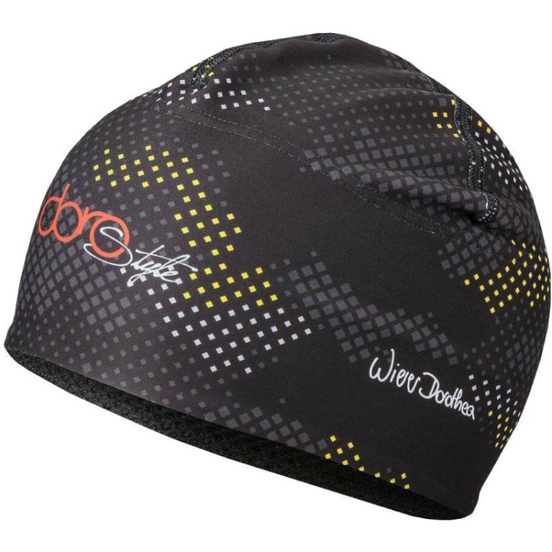 Bonnet féminin Sportful Doro Hat noir-jaune Bonnet féminin Sportful Doro Hat noir-jaune